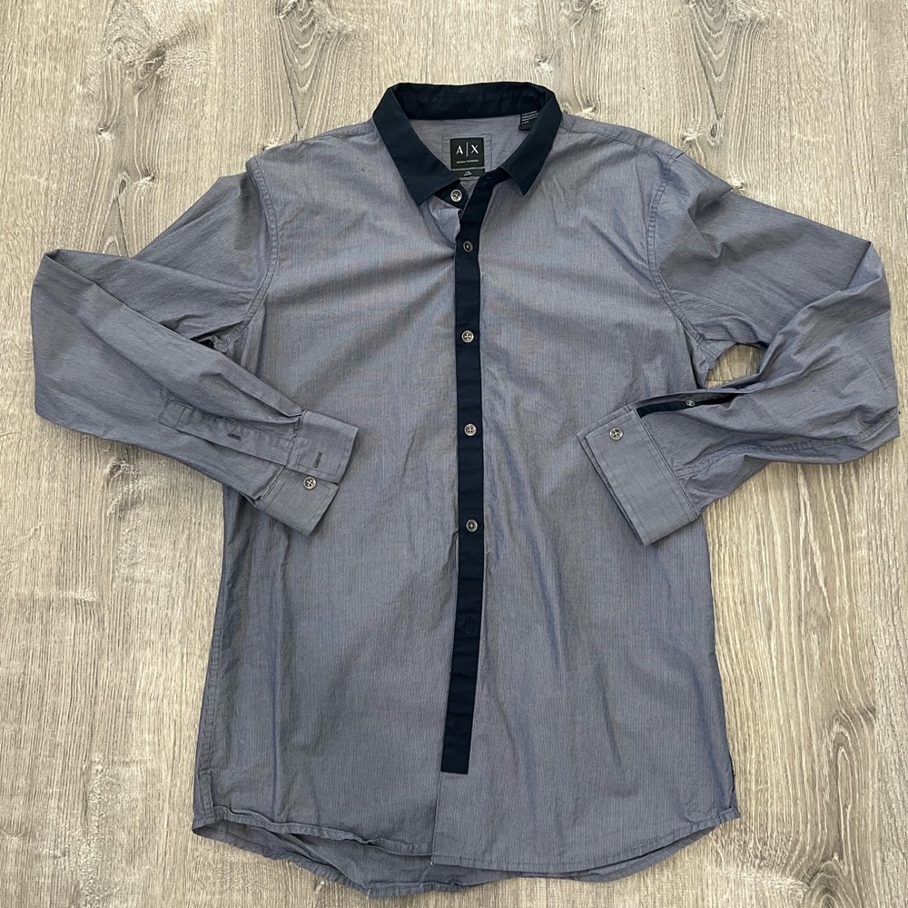Armani Exchange, Men’s casual button down shirt, size large